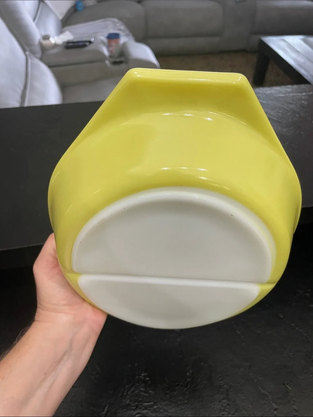 Pyrex Divided Yellow Ceramic Serving Dish - Bright Yellow Home Accent 1 1/2 Qt